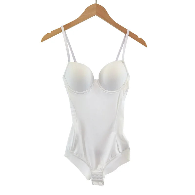 Women's Waist Trainer Shaping Bodysuit With Boning Full Body Tummy Control Shapewear Waist Trainer Corset