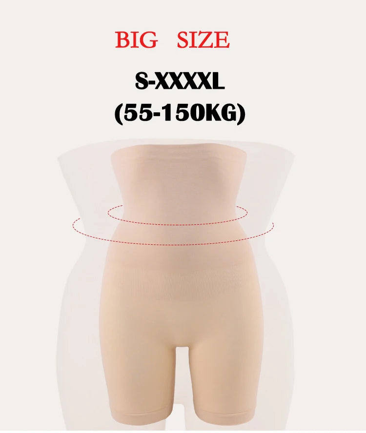 SH-009 New Women Shaping shorts high waist non-slip belly lady pants Lift hip plus size S-4XL body shaping female underwear