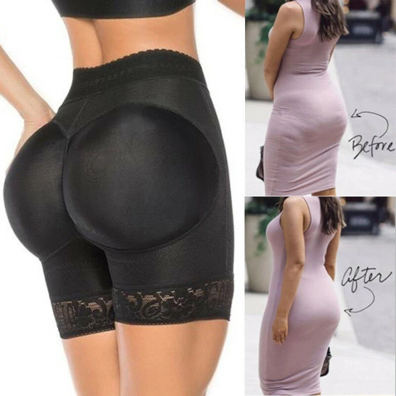 Women Shaper Pants Sexy Boyshort Panties Woman Fake Underwear Push Up Padded Panties Buttock Shaper Butt Lifter Hip Enhancer
