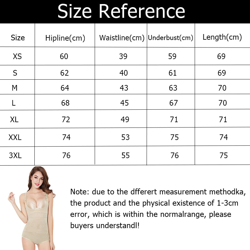 Women's Slimming Underwear Bodysuit Body Shaper Waist Shaper Shapewear Postpartum Recovery Slimming Shaper Fajas Colombianas