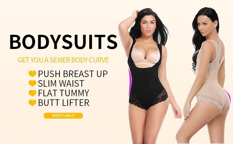 Women Shapewear Waist Trainer Bodysuits Slimming Underwear Seamless Full Body Shaper Firm Control Bodybriefer Postpartum Fajas