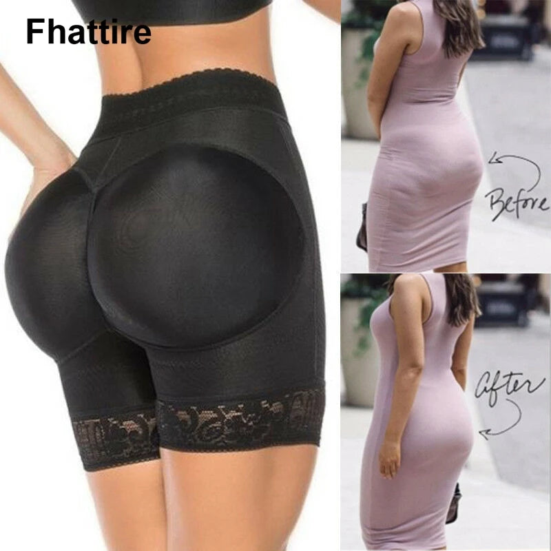 Women Shaper Pants Sexy Boyshort Panties Woman Fake Underwear Push Up Padded Panties Buttock Shaper Butt Lifter Hip Enhancer
