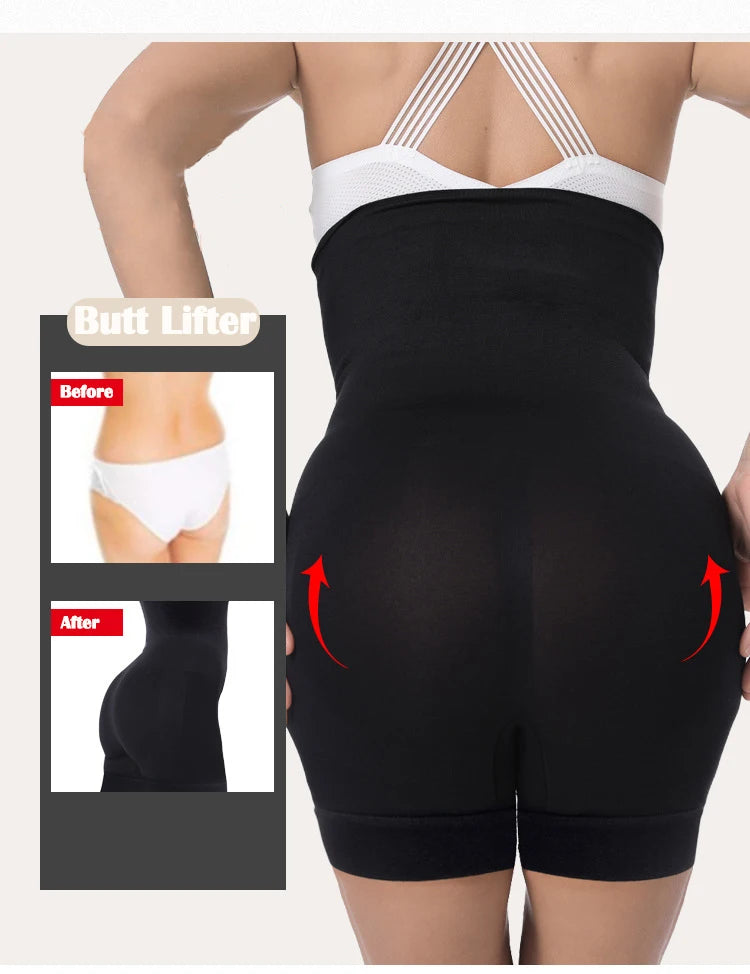 SH-009 New Women Shaping shorts high waist non-slip belly lady pants Lift hip plus size S-4XL body shaping female underwear