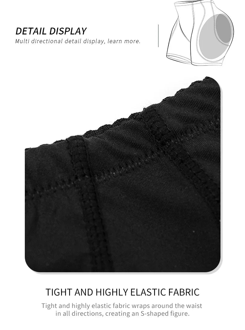 Shapewear Women Control Panties Hip&butt Pad 4 Pads Lifting Up Body Shaper Panty Enhancer Sponge Padded Buttocks Bigger