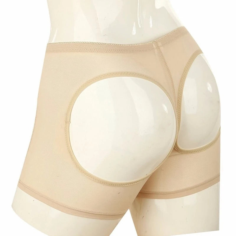 Womens Hip Shapewear Tummy Control Butt Lifter Panties Hollow Body-Shaper High Waist Tight Slimmer Boyshort Underwear