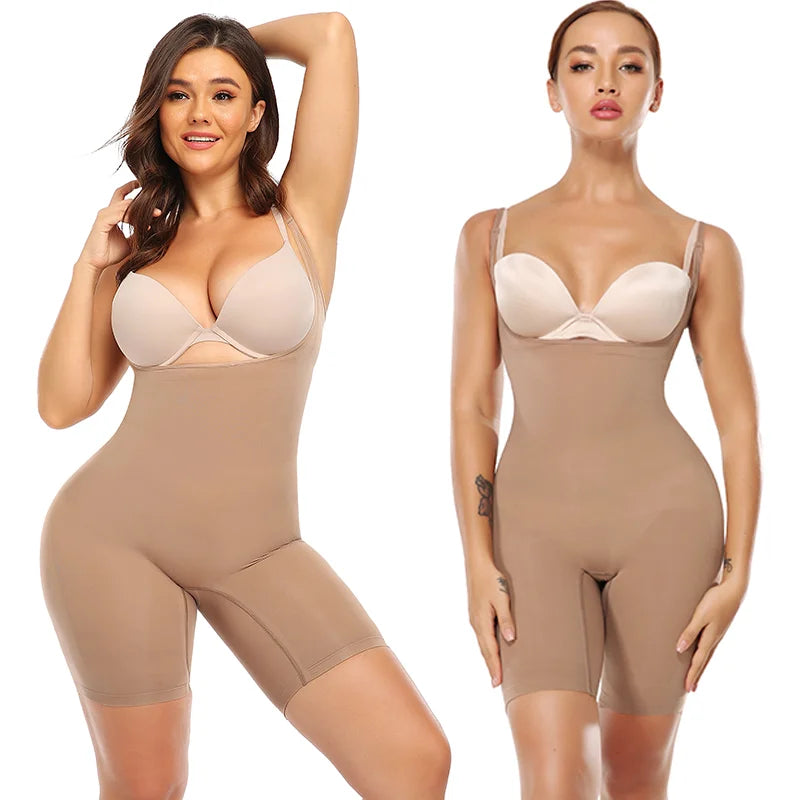 Shapewear Bodysuit for Women Tummy Control Full Body Shaper Thigh Slimmer Shorts Waist Trainer Slimming Underwear Belly Fajas