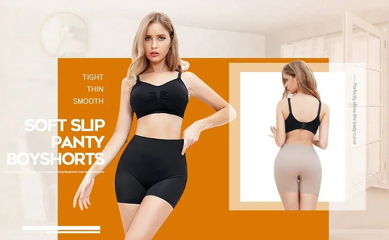 Women's High Waisted Shapewear Shorts Smooth New Shaping Boyshorts Panties Tummy Control Underwear Slimming Shapers Short