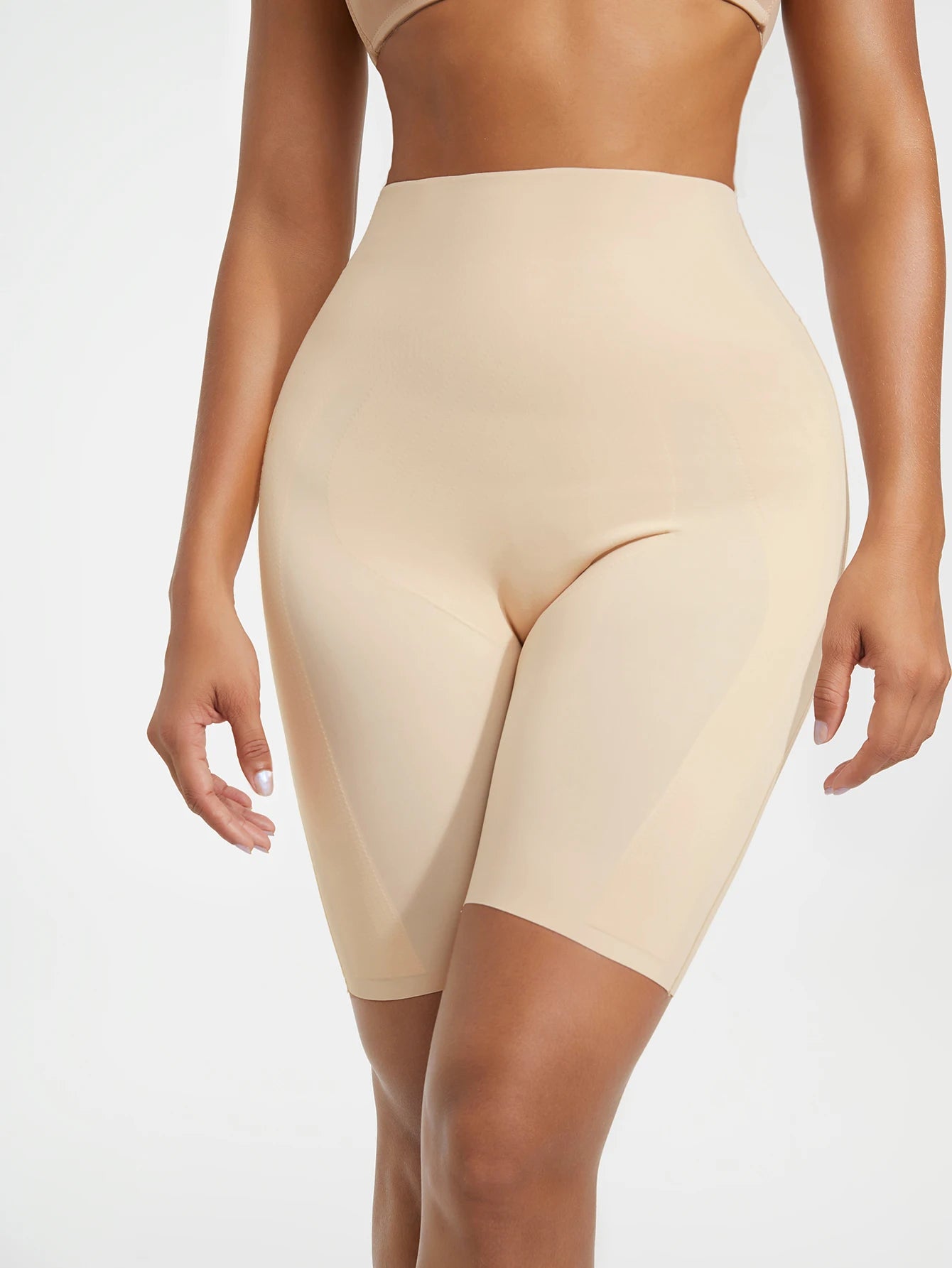 Ladies' Shapewear Pants With A Cinched Belly Comfortable, Seamless Lifting Of Hips And Leg Cuffs, Breathable Shapewear Pants