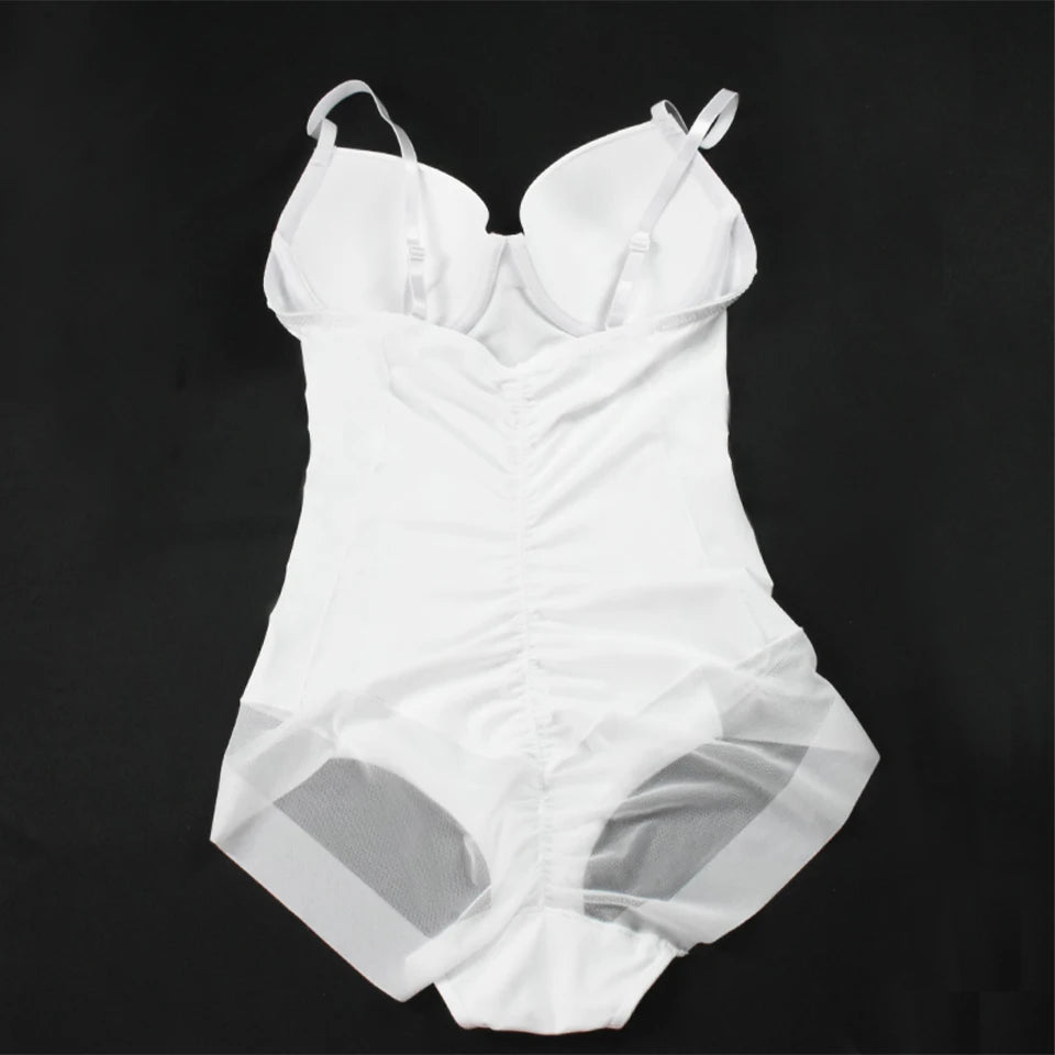 Sexy Underwear Women Fantasy Bodysuit Waist Shapers Female Modeling Strap Hip Lace Underwear Open Crotch Shapewear With A Bra