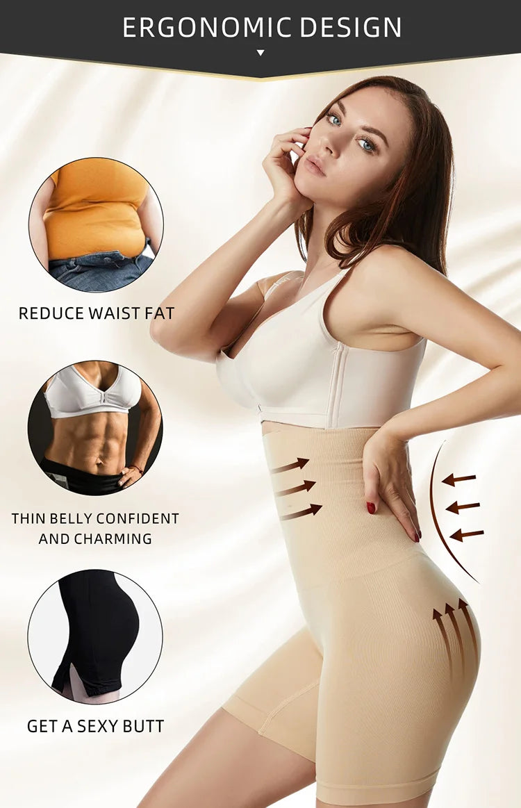 Shapewear for Women High Waist Trainer Panties Tummy Control Hip Butt Lifter Shorts Slimming Sheath Ladies Mid Thigh Body Shaper