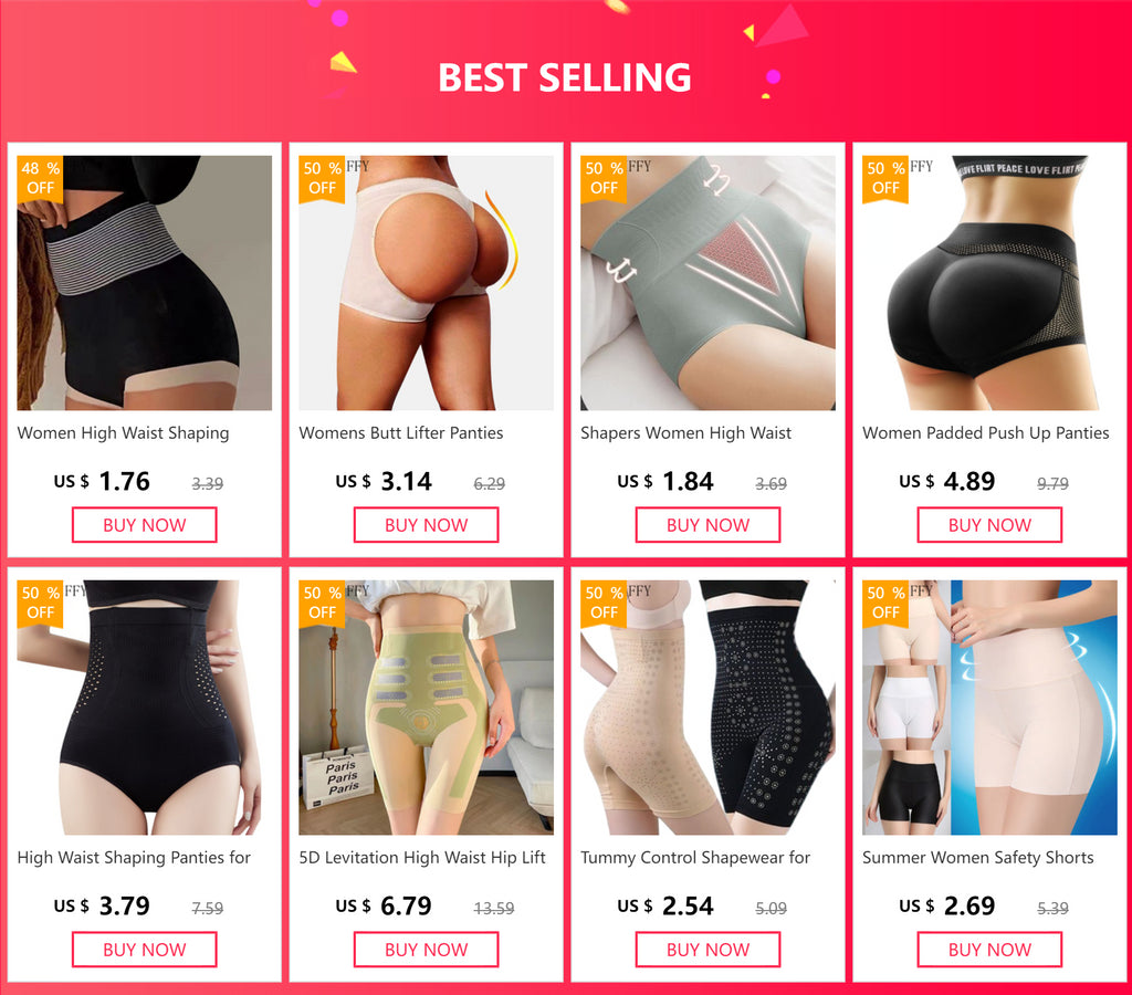 Women High Waist Shaping Panties Breathable Body Shaper Slimming Tummy Underwear Butt Lifter Seamless Panties Shaperwear