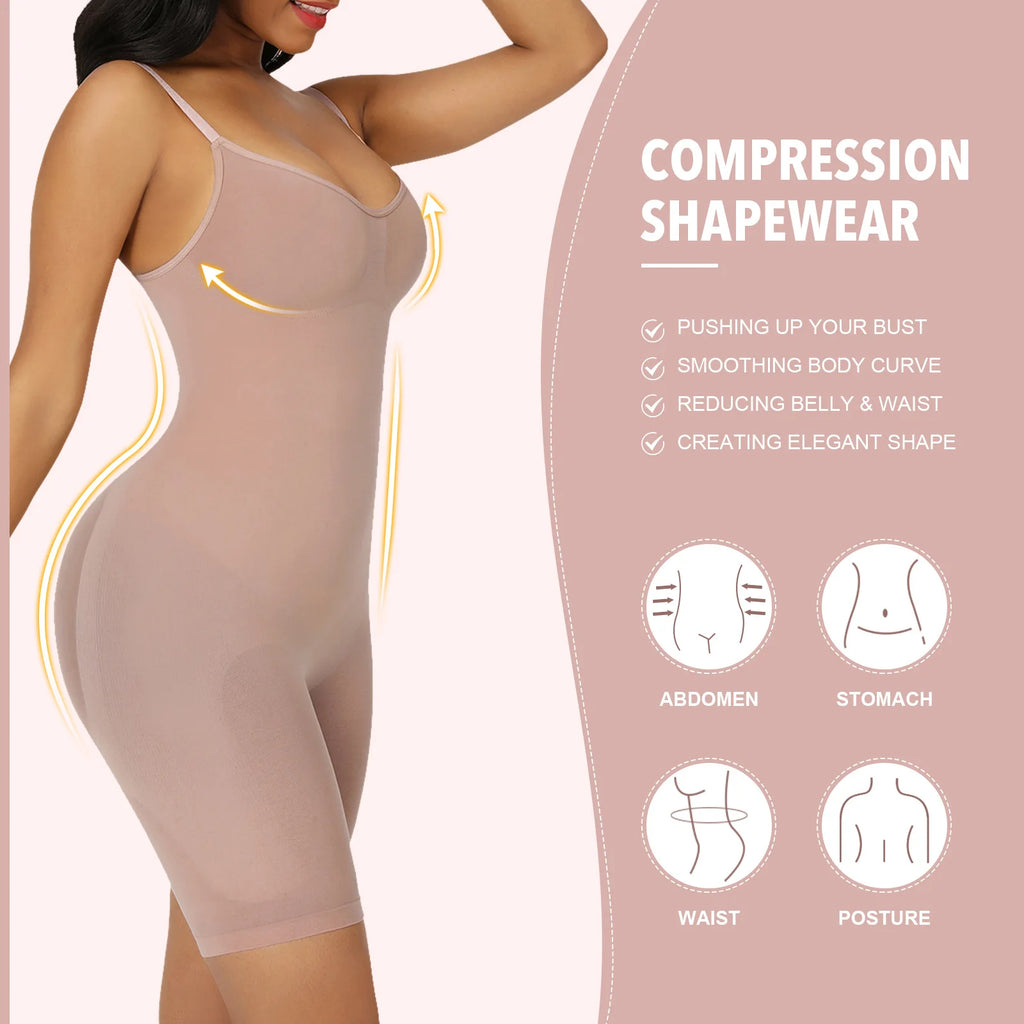 Shapewear Bodysuit For Women Fajas Seamless Full Body Shaper Waist Trainer Push Up Corset Tummy Control Butt Lifter Slimming