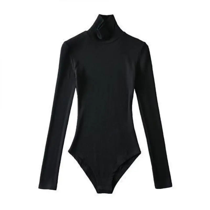 Women's Round Collar Elastic Bodysuit Long Sleeve Jumpsuit Shapewear Shaper Lady Sexy Seamless Female  Clothes Autumn Winter
