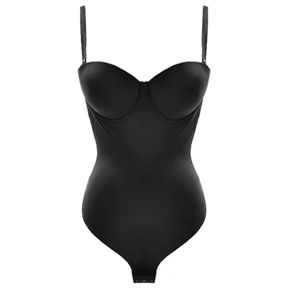 Women's Full Body Shaper Corset Sexy Seamless Backless Bra Wedding Bridal Dress Thong Slimming Bodysuit Invisible Bra Underwear