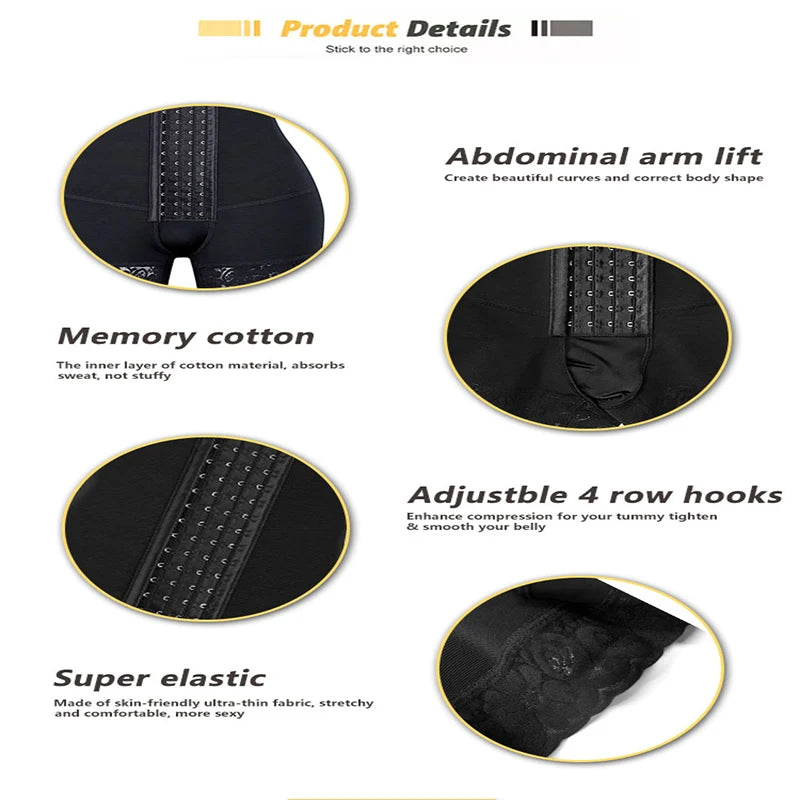 Women Slimming Postpartum Girdles Push Up Tummy Control Body Shaperwear Butt Lifter Bodysuits Full Body Shaper