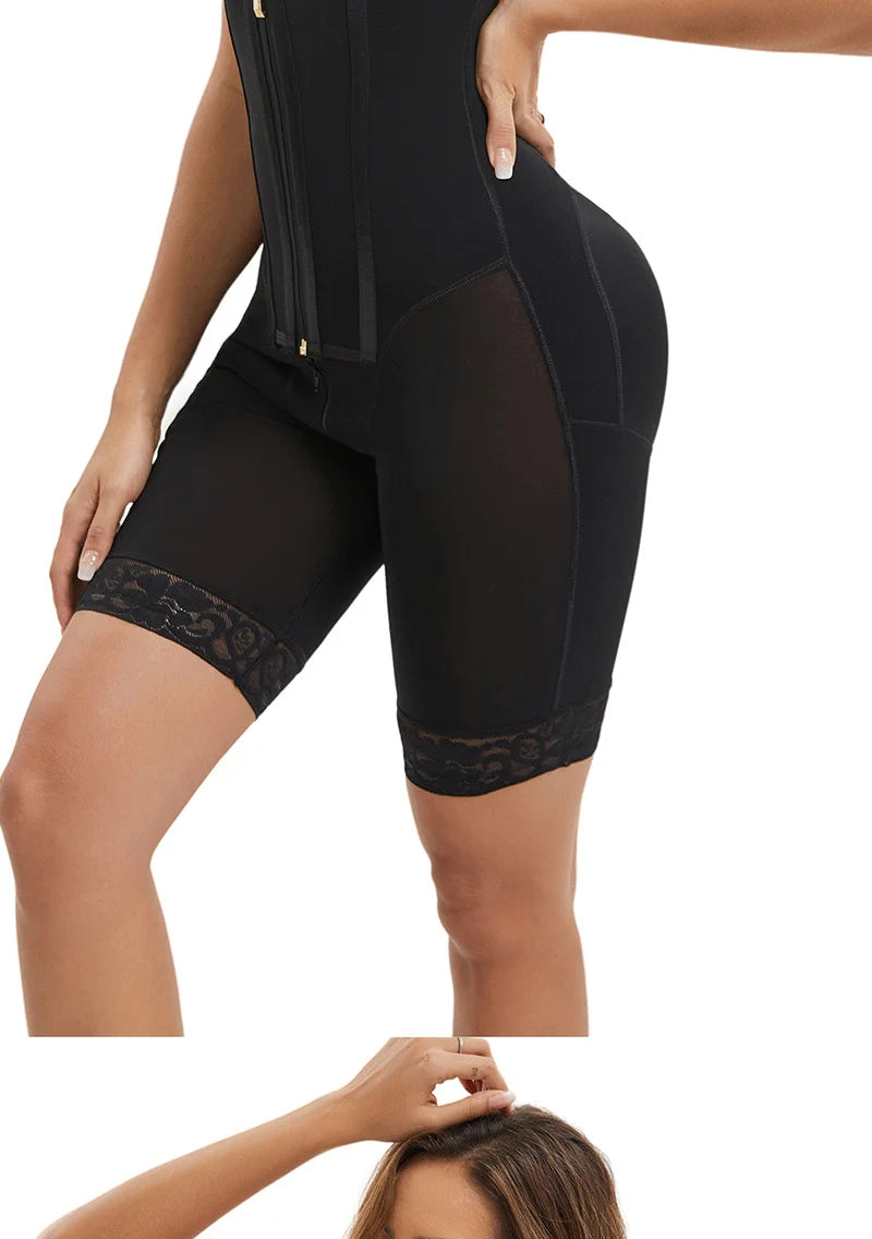 Fajas Colombianas Post Tummy Shapers Women Fully Body Shaper Waist Trainer Firm High Compression Shapewear Reducing and Shaping