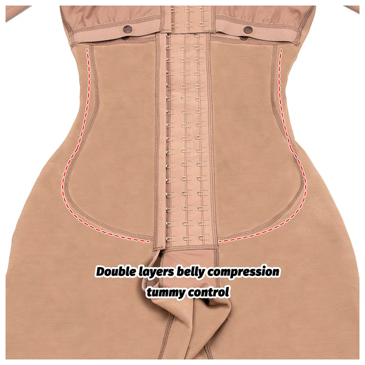 Full Body Colombian Girdles Shaper High Compression Bodysuits Postoperative Postpartum Lipo Arm Slimmer Waist Reducing Shapewear