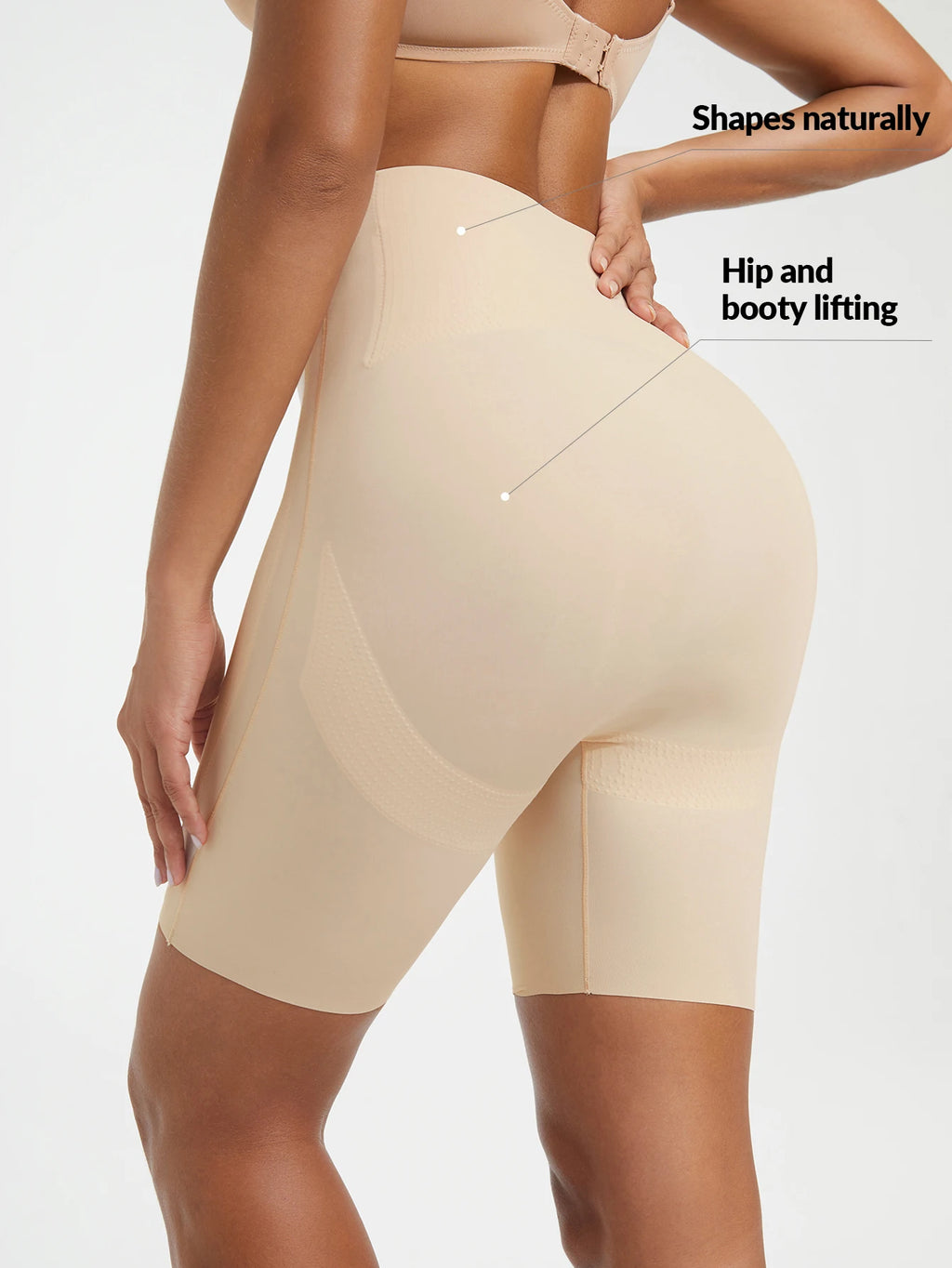 Ladies' Shapewear Pants With A Cinched Belly Comfortable, Seamless Lifting Of Hips And Leg Cuffs, Breathable Shapewear Pants