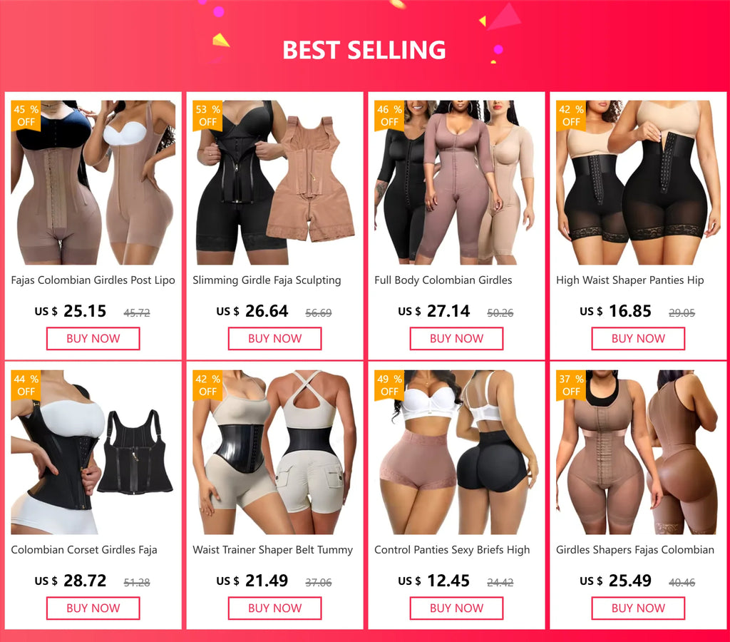 Girdles Shapewear Faja Colombianas Shaper Bodysuits Tummy Slimming Corset Full Body Reducer Postpartum Carving Bodices Sheath
