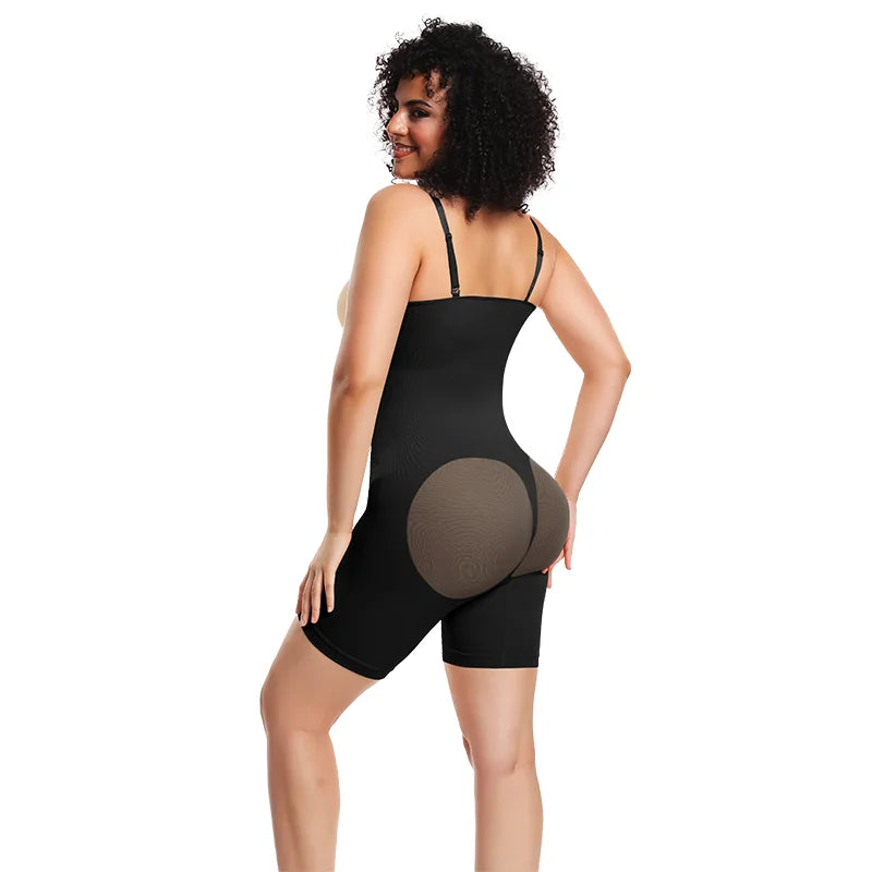 Shapewear Bodysuit for Women Underbust Full Body Shaper Slimming Short Tummy Control Waist Trainer Open Crotch Corset Fajas