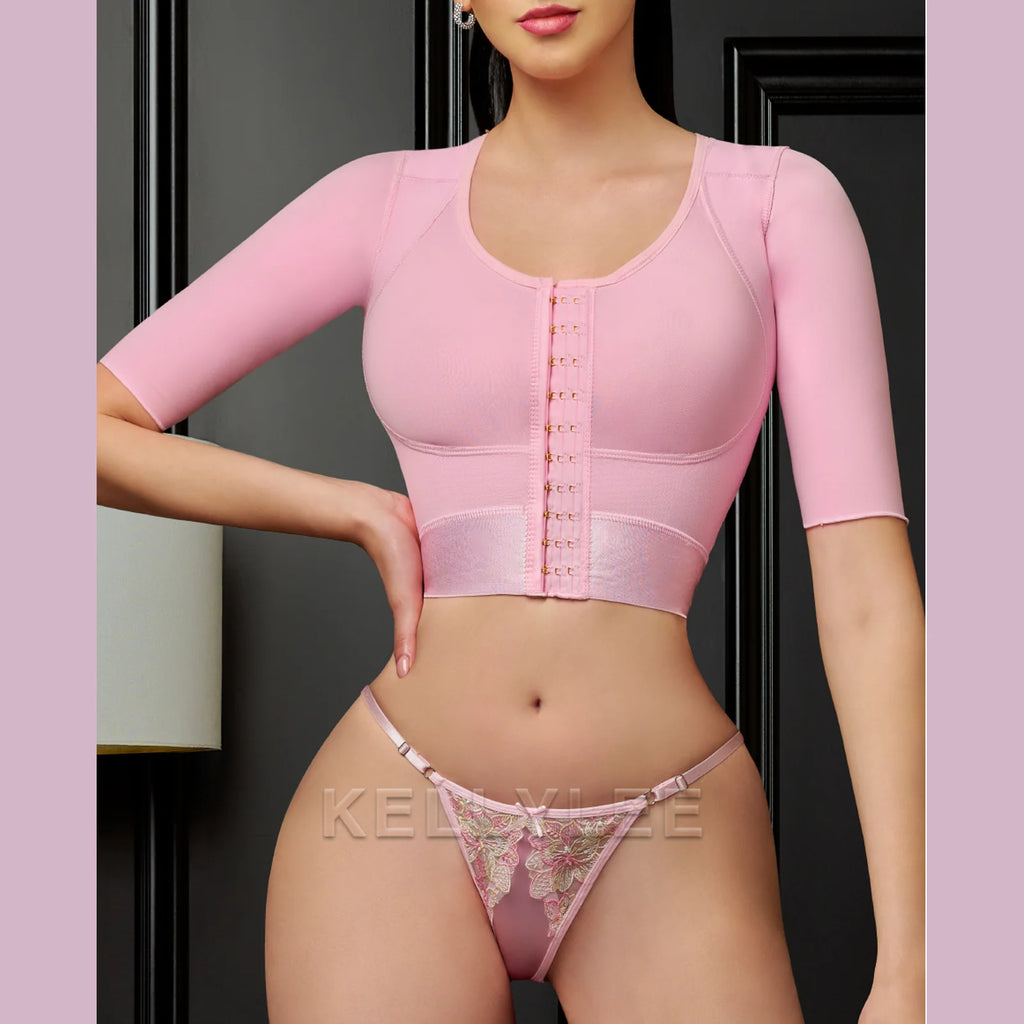 Shaper Tops for Women Arm Compression Post Surgery Front Closure Bra Tank Top Shapewear Seamless Shaped Up Fajas Colombianas