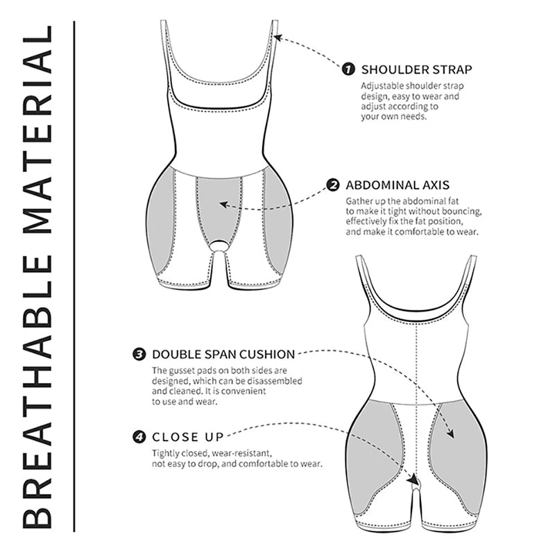 Women Upgraded Butt Lifing Shapewear Hourglass Body Shaper Bodysuit with Side Hip Pads Booty Enhancer Tummy Control Corset Fajas