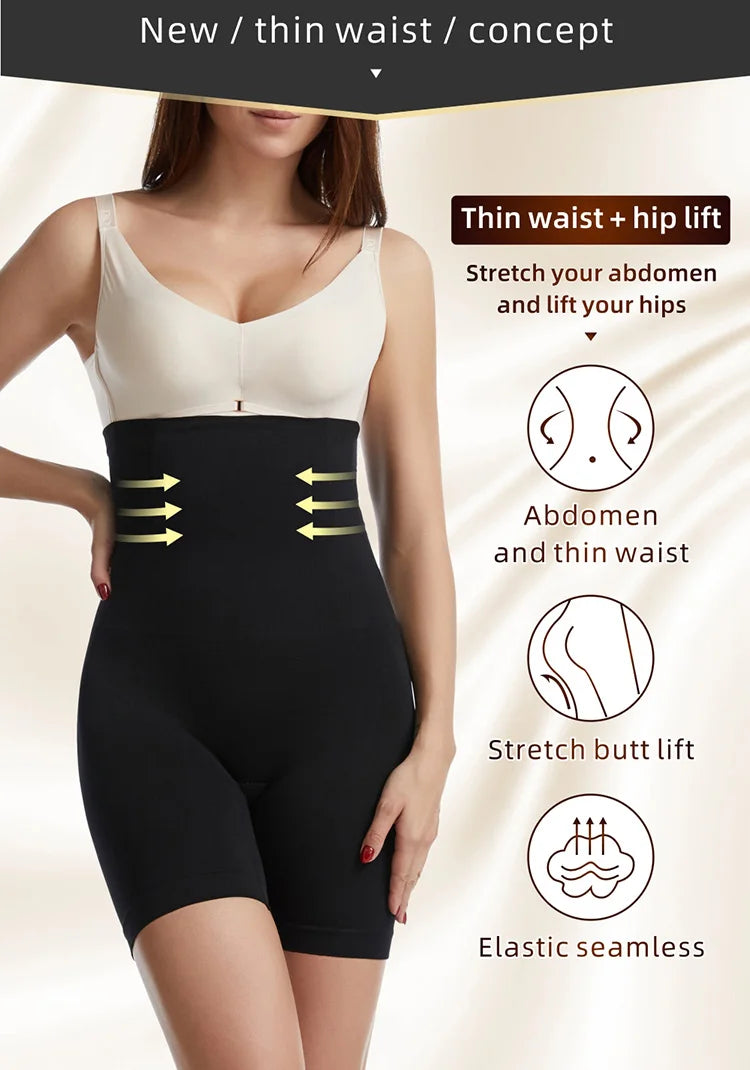 Shapewear for Women High Waist Trainer Panties Tummy Control Hip Butt Lifter Shorts Slimming Sheath Ladies Mid Thigh Body Shaper