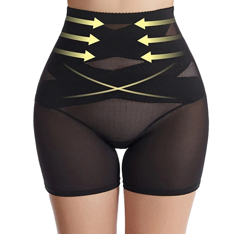 Women's Shapewear Pants Are Comfortable Breathable Hip Lifting Abdominal Control One-Piece Slim Fit Waist Cinching Shorts