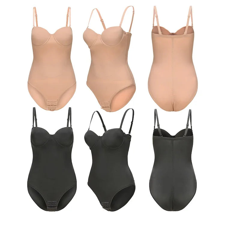 Women Summer New Plus Size Body Shaper Ladies With Steel Rims Bras Jumpsuit Dress Specific Strapless Seamless Shapewear