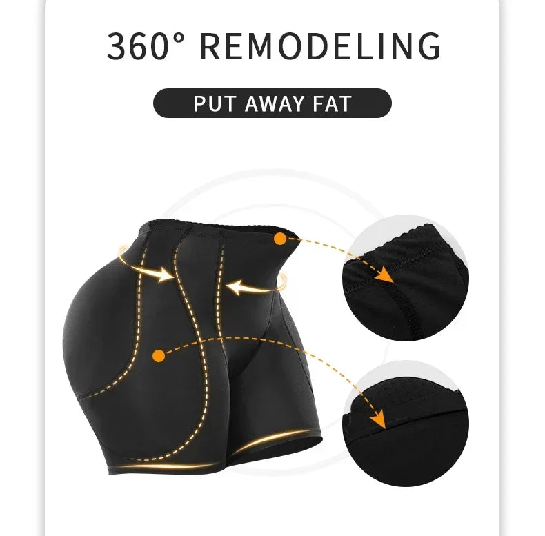 Shapewear Women Control Panties Hip&butt Pad 4 Pads Lifting Up Body Shaper Panty Enhancer Sponge Padded Buttocks Bigger