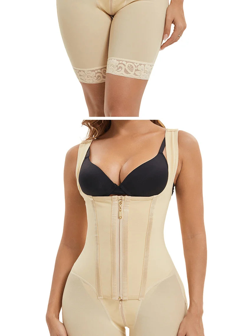 Fajas Colombianas Post Tummy Shapers Women Fully Body Shaper Waist Trainer Firm High Compression Shapewear Reducing and Shaping