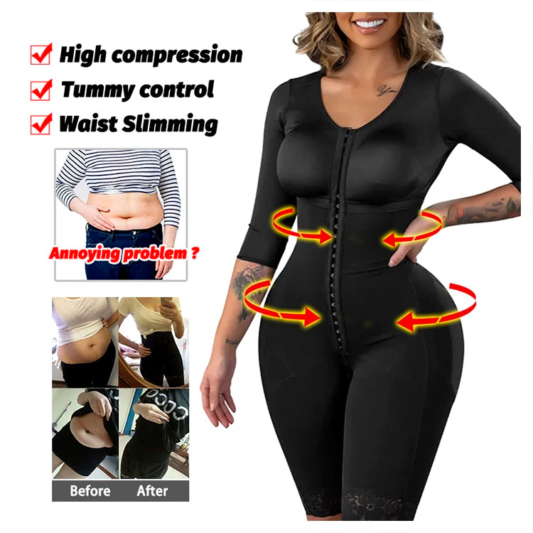 Girdles Shapewear Faja Colombianas Shaper Bodysuits Tummy Slimming Corset Full Body Reducer Postpartum Carving Bodices Sheath