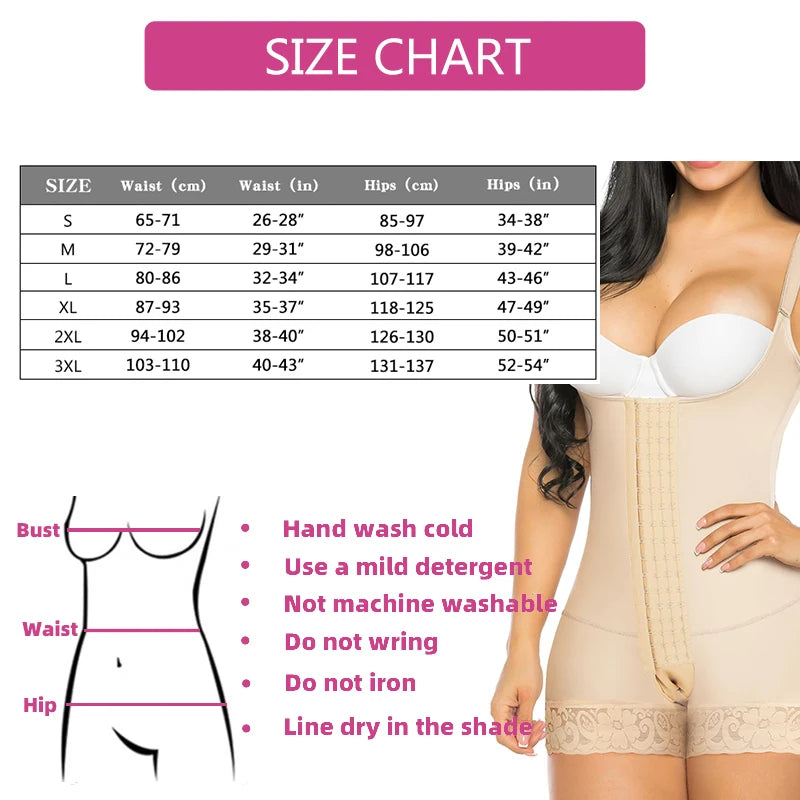 Women Slimming Postpartum Girdles Push Up Tummy Control Body Shaperwear Butt Lifter Bodysuits Full Body Shaper