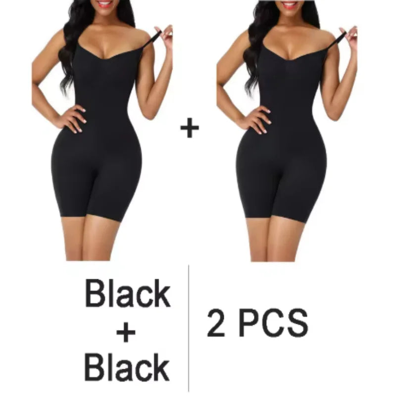 Shapewear Bodysuit For Women Fajas Seamless Full Body Shaper Waist Trainer Push Up Corset Tummy Control Butt Lifter Slimming