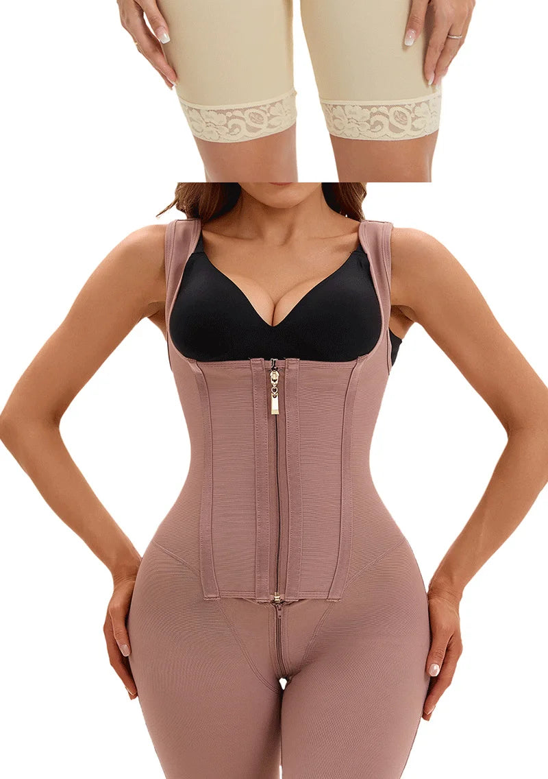 Fajas Colombianas Post Tummy Shapers Women Fully Body Shaper Waist Trainer Firm High Compression Shapewear Reducing and Shaping