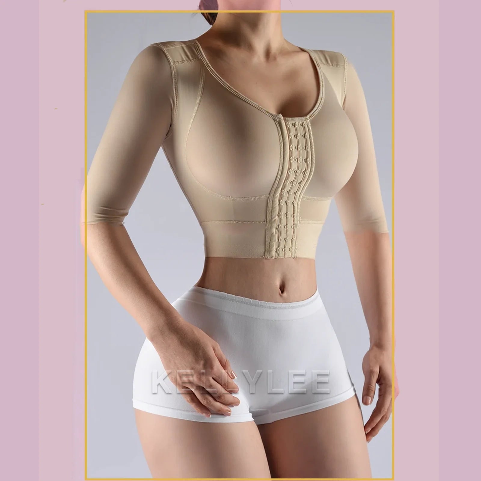 Shaper Tops for Women Arm Compression Post Surgery Front Closure Bra Tank Top Shapewear Seamless Shaped Up Fajas Colombianas