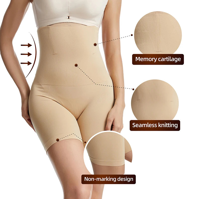 Shapewear for Women High Waist Trainer Panties Tummy Control Hip Butt Lifter Shorts Slimming Sheath Ladies Mid Thigh Body Shaper