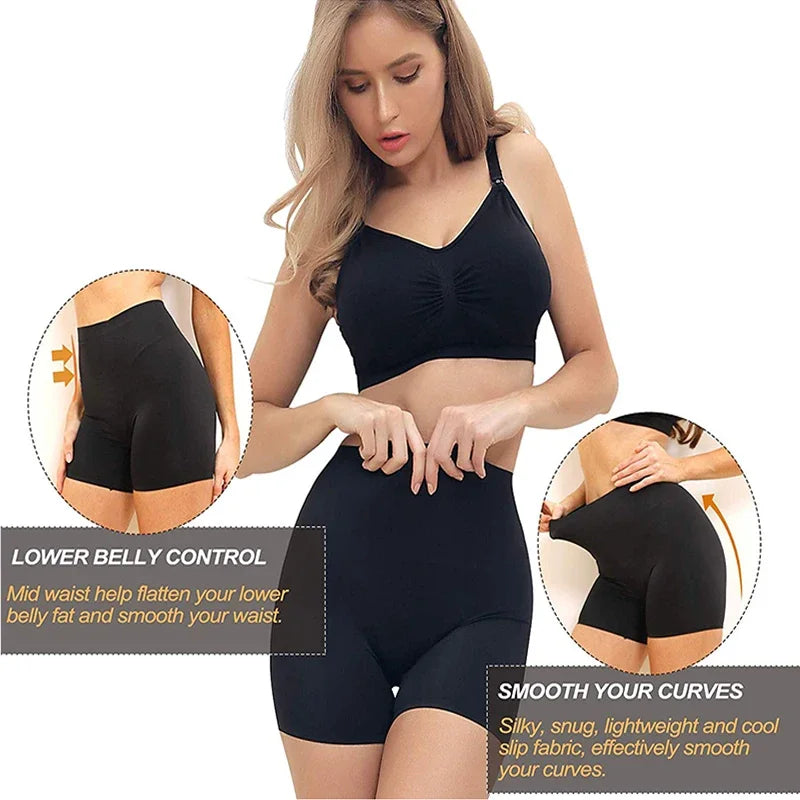 Women's High Waisted Shapewear Shorts Smooth New Shaping Boyshorts Panties Tummy Control Underwear Slimming Shapers Short