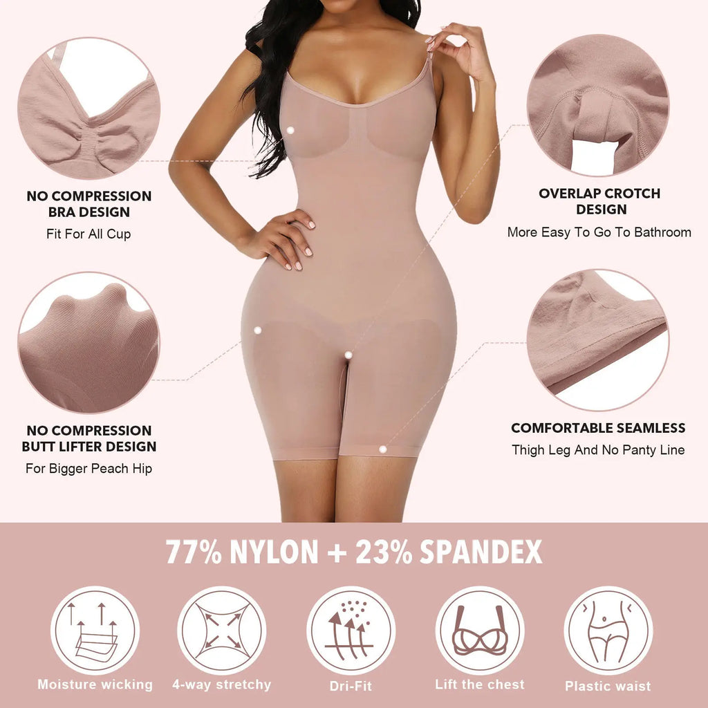 Shapewear Bodysuit For Women Fajas Seamless Full Body Shaper Waist Trainer Push Up Corset Tummy Control Butt Lifter Slimming