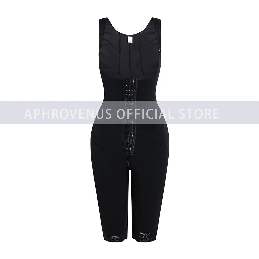 Fajas Colombianas Women Long-pants Full Body Shapewear Postpartum Waist Trainer Shaper Post Liposuction Tummy Control Bodysuit