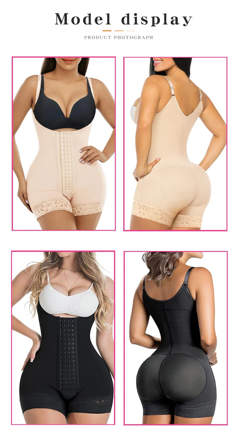 Women Slimming Postpartum Girdles Push Up Tummy Control Body Shaperwear Butt Lifter Bodysuits Full Body Shaper