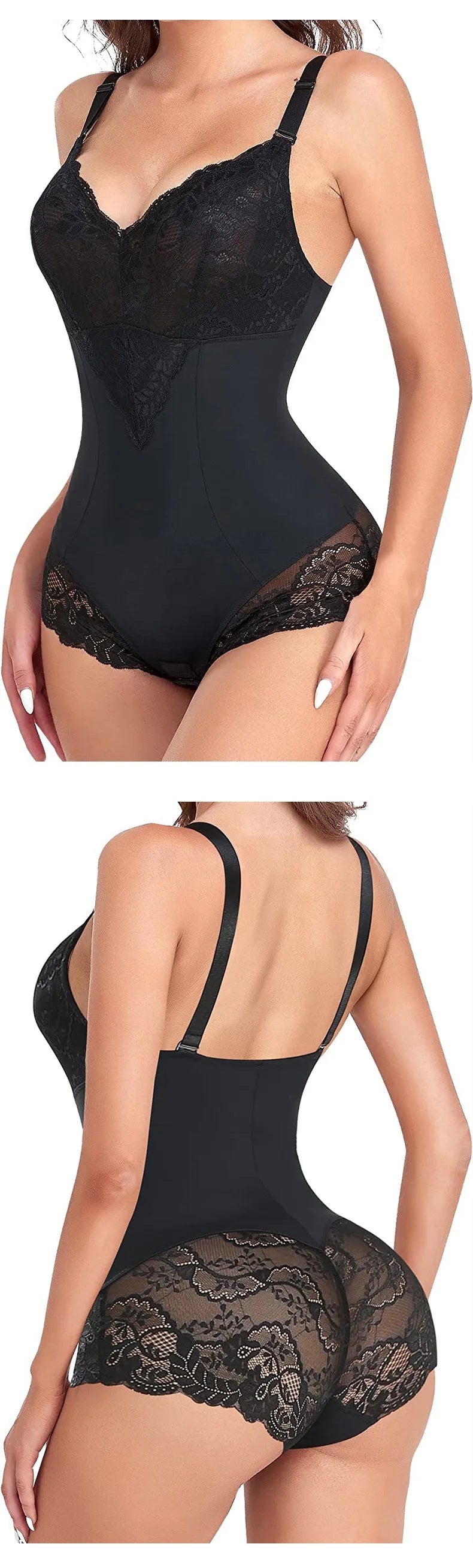 Women Bodysuit Shapewear Full Body Shaper Tummy Control Hip Butt Lifter Corset Thigh Reductive Slimming Waist Trainer Underwear