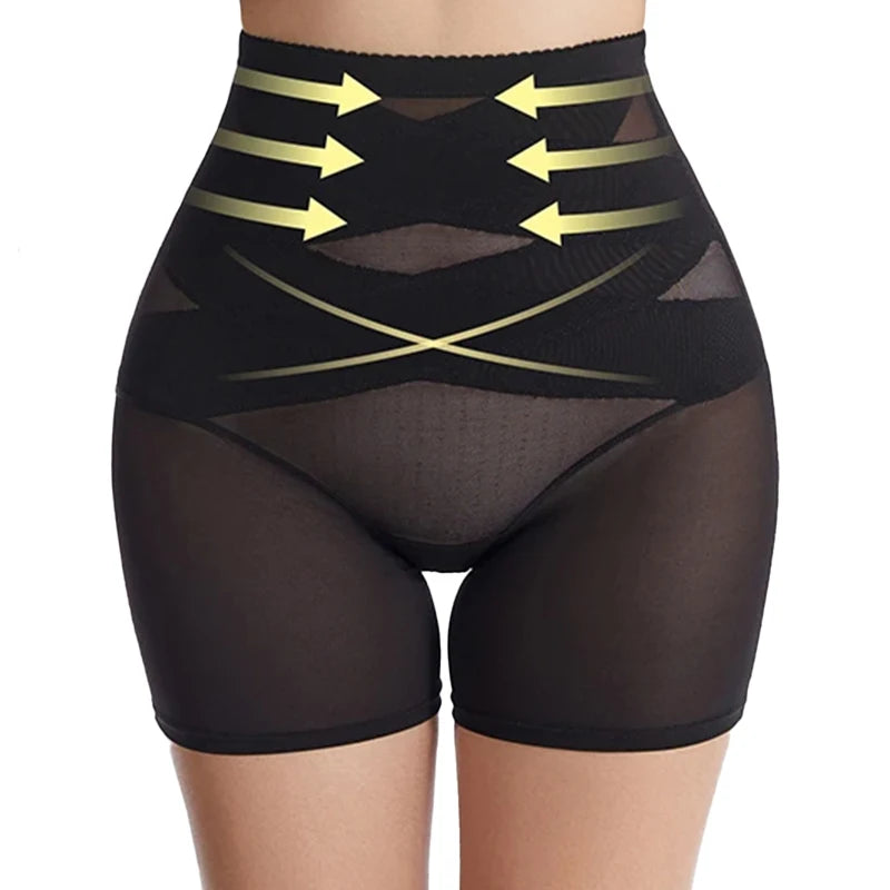 Women's Shapewear Pants Are Comfortable Breathable Hip Lifting Abdominal Control One-Piece Slim Fit Waist Cinching Shorts