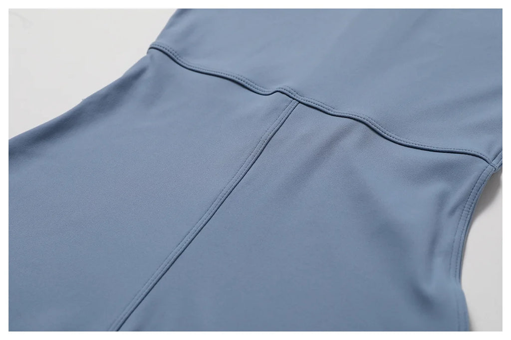 Women's Jumpsuits One-Piece Suit Zipper Long Sleeved Yoga Set Gym Push Up Workout Clothes Fitness Bodysuit Sportswear Tracksuit