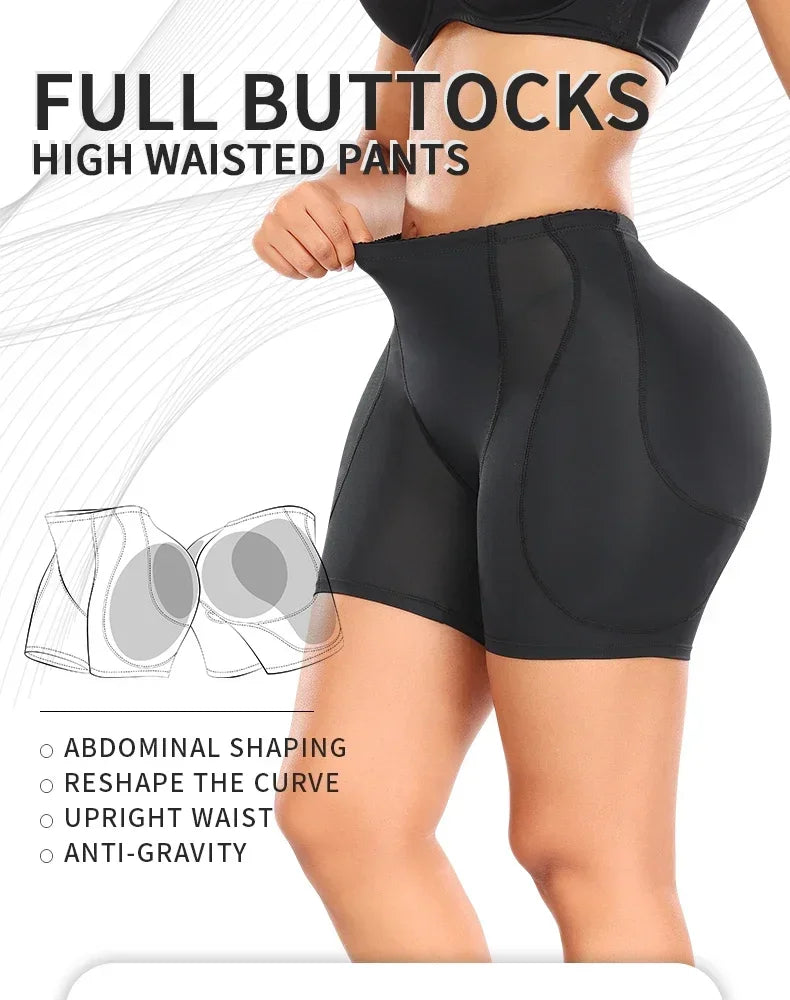 Shapewear Women Control Panties Hip&butt Pad 4 Pads Lifting Up Body Shaper Panty Enhancer Sponge Padded Buttocks Bigger