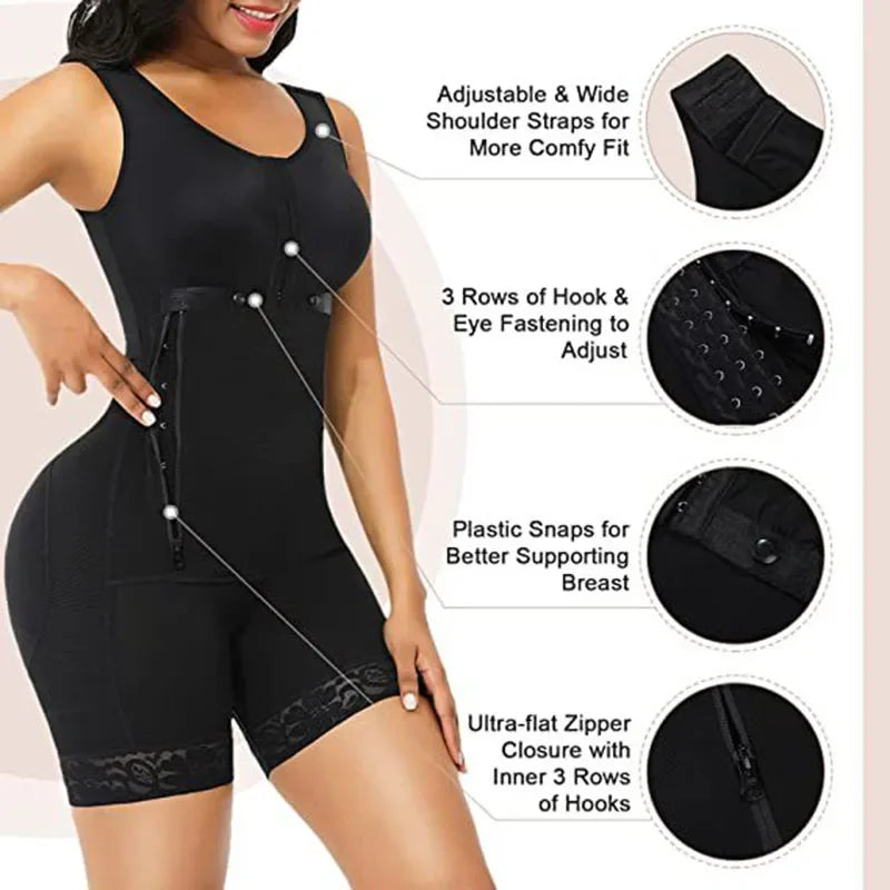 AfruliA Full Body Shapers Fajas Colombianas Girdles Bodysuits Corset Postpartum Belt Slimming Underwear Waist Trainer Shapewear