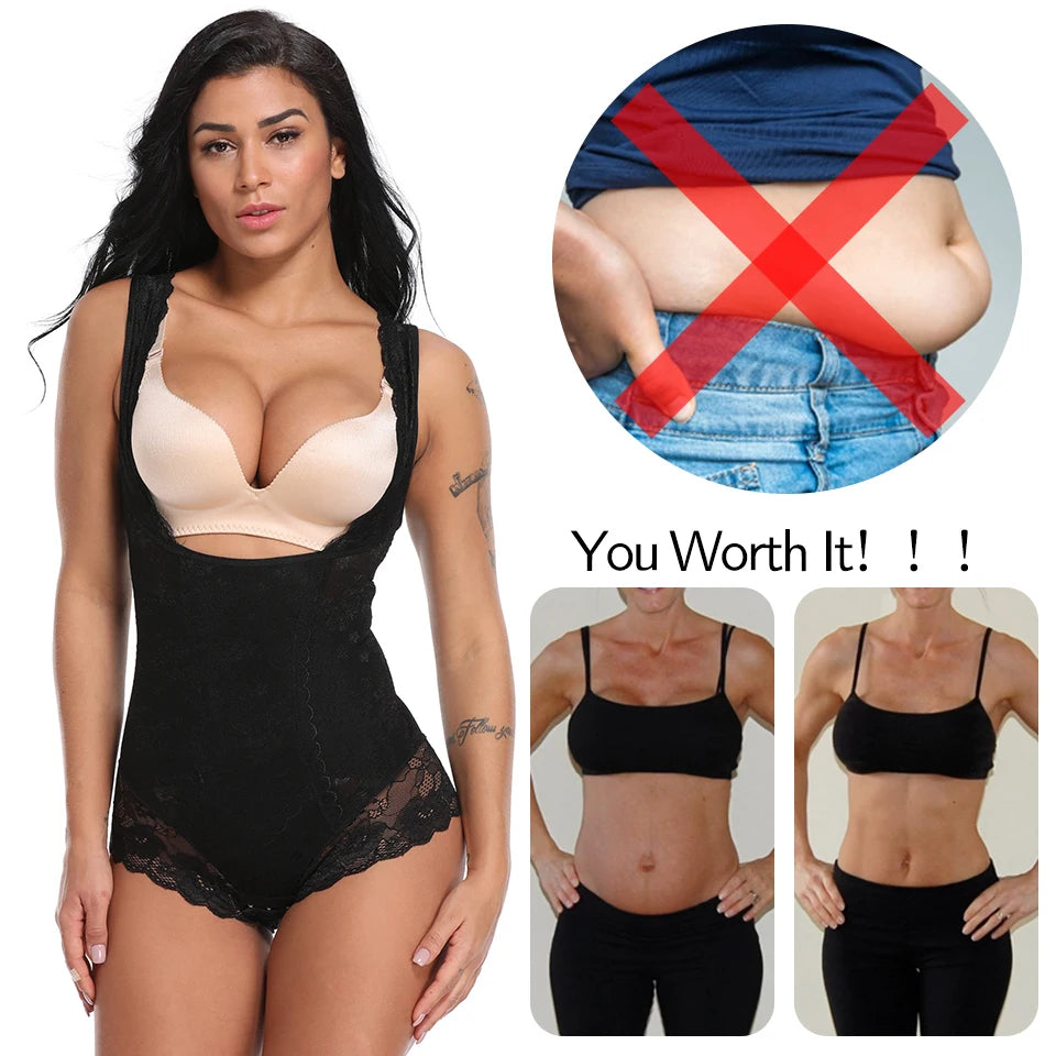 Women's Shapewear Waist Trainer Bodysuits Slimming Underwear Seamless Full Body Shaper Firm Control Bodybriefer Postpartum Fajas