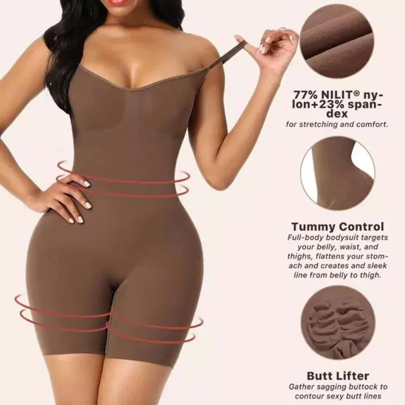 Shapewear Bodysuit For Women Fajas Seamless Full Body Shaper Waist Trainer Push Up Corset Tummy Control Butt Lifter Slimming