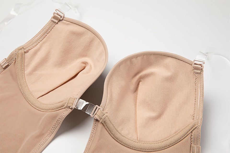 Women Full Body Shaper Bra Backless Bodysuit Thong Invisible Shapers Tummy Control Shapewear Girdles Sheath Slimming Underwear