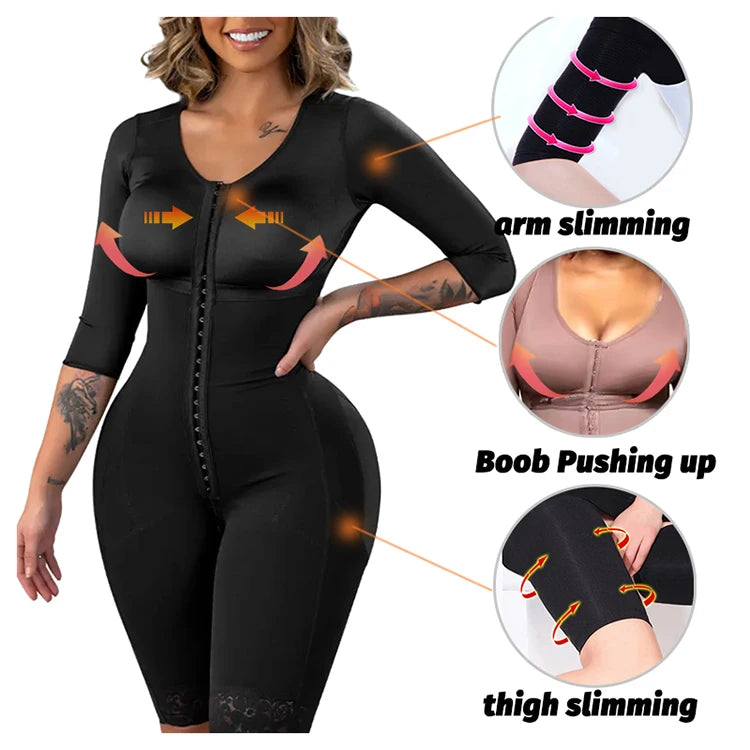 Girdles Shapewear Faja Colombianas Shaper Bodysuits Tummy Slimming Corset Full Body Reducer Postpartum Carving Bodices Sheath